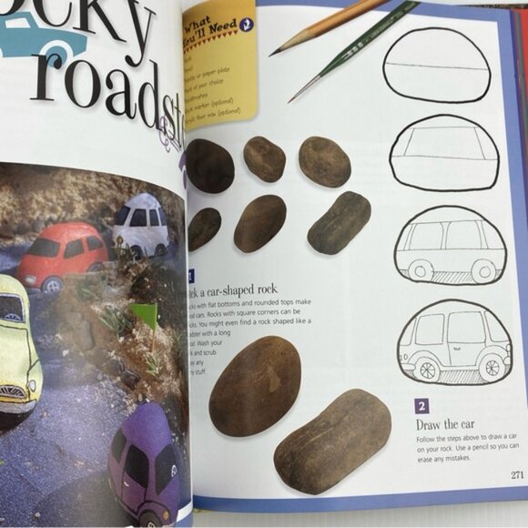 Painting Animals on Rocks by Lin Welford Hardcover Craft Book 2003 - Picture 9 of 12